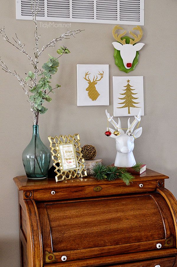 DIY Christmas Wall Art Ideas Thewowdecor (9)