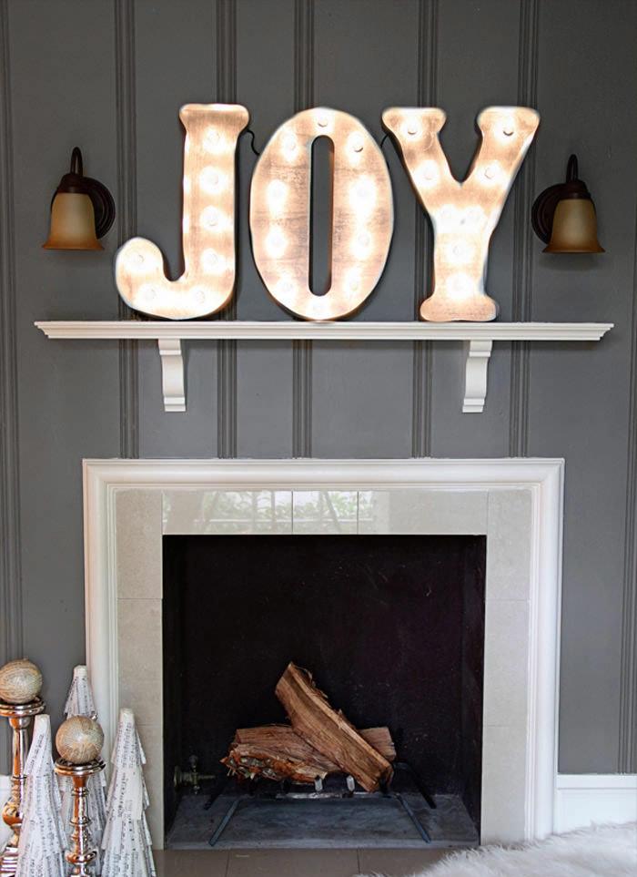 DIY Vintage Marquee Letters Thewowdecor