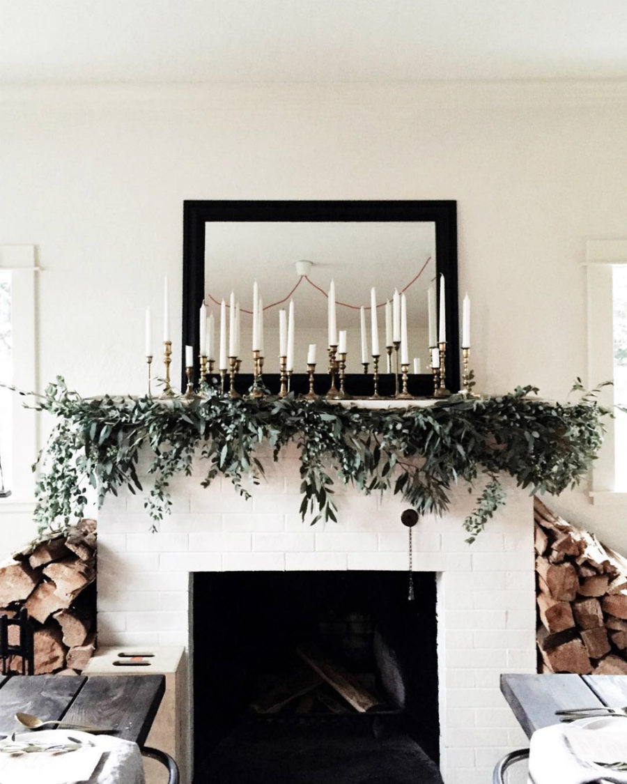 Mantel holiday decor Dwellingdecor