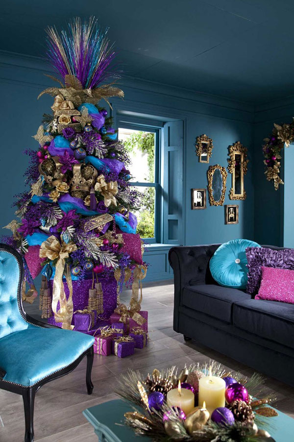 Purple Christmas Tree Decoration