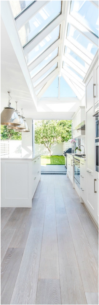 Transitional Galley Eat In Kitchen