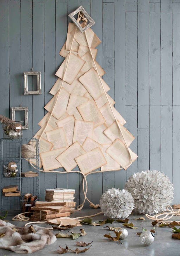 Unique Diy Christmas Tree Made With Papers Thewowdecor