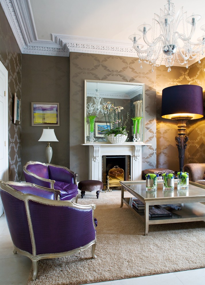 Victorian-Living-Room-Design-with-Purple-Accents