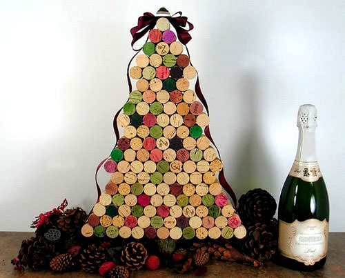 Wine Cork Christmas Tree Thewowdecor