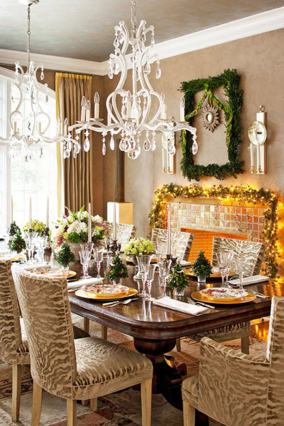 luxury Ornament Christmas Table dwellingdecor