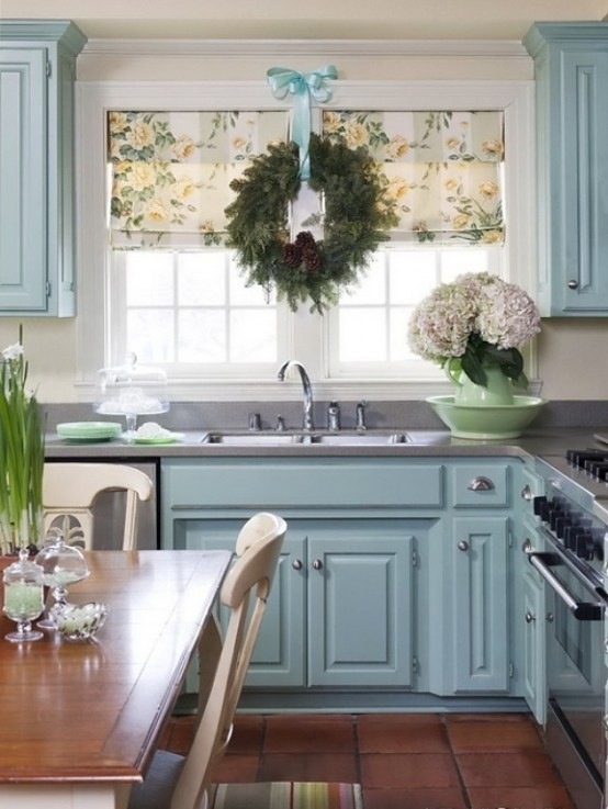 Blue Kitchen Cabinets