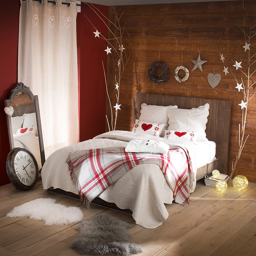 Christmas Bedroom Decor Ideas thewowdecor (40)