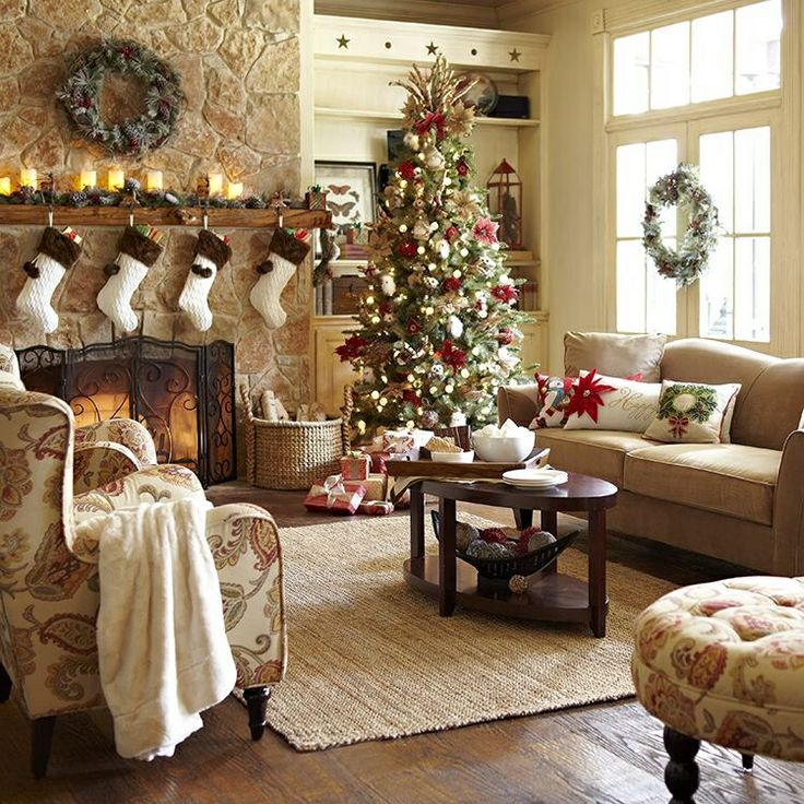 Christmas Living Room Decor Ideas thewowdecor (1)