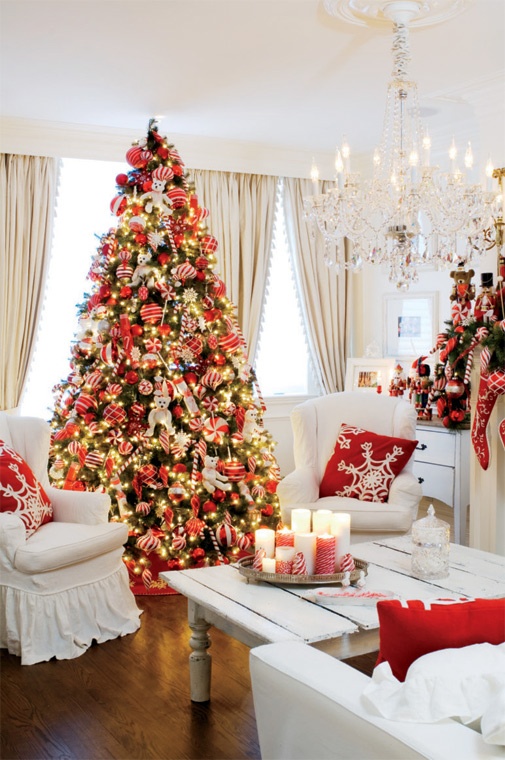 Christmas Living Room Decor Ideas thewowdecor (20)