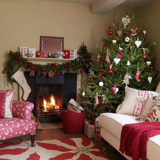 Christmas Living Room Decor Ideas thewowdecor (26)