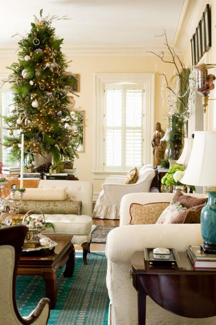 Christmas Living Room Decor Ideas thewowdecor (36)
