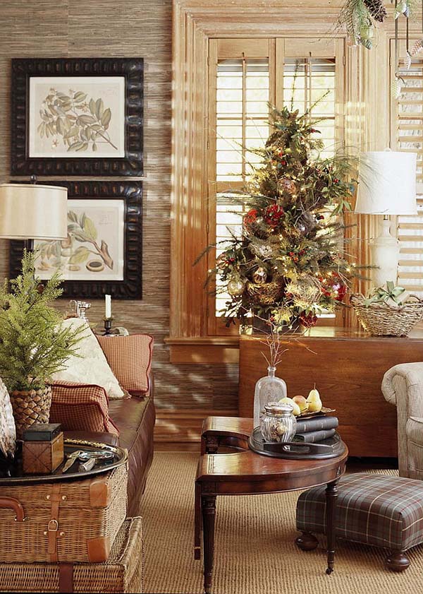 Christmas Living Room Decor Ideas thewowdecor (8)