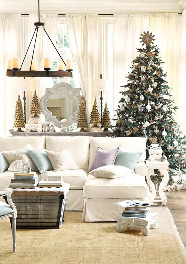 Christmas Living Room Decor Ideas thewowdecor (9)