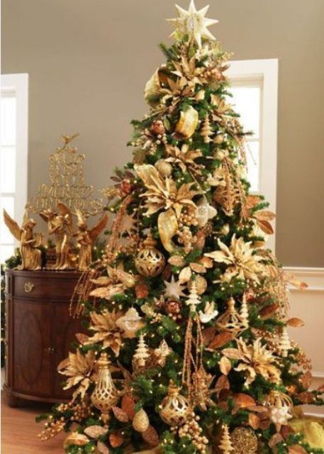 Gold Christmas Decoration Ideas (2)