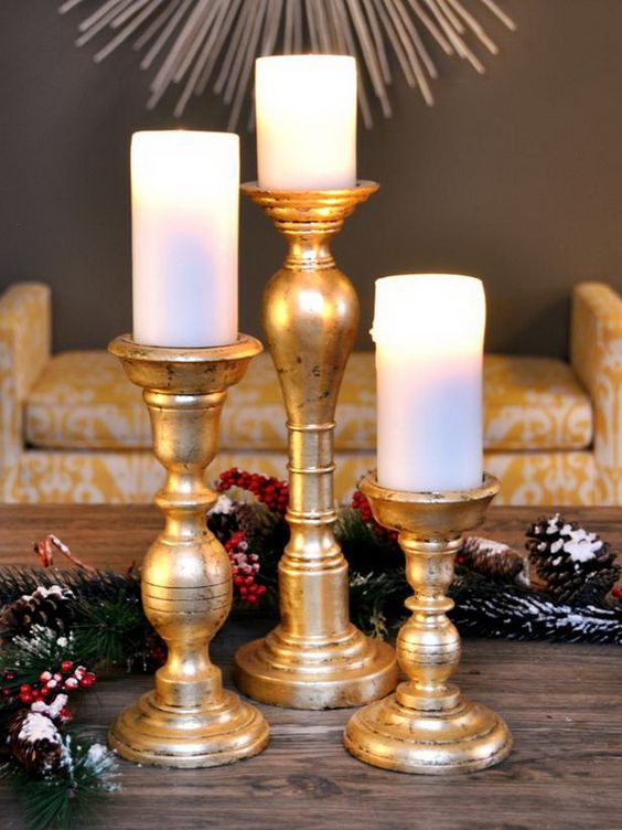 Gold Christmas Decoration Ideas (30)