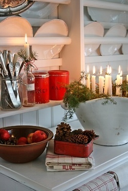 Kitchen Christmas Decorating Idea Design