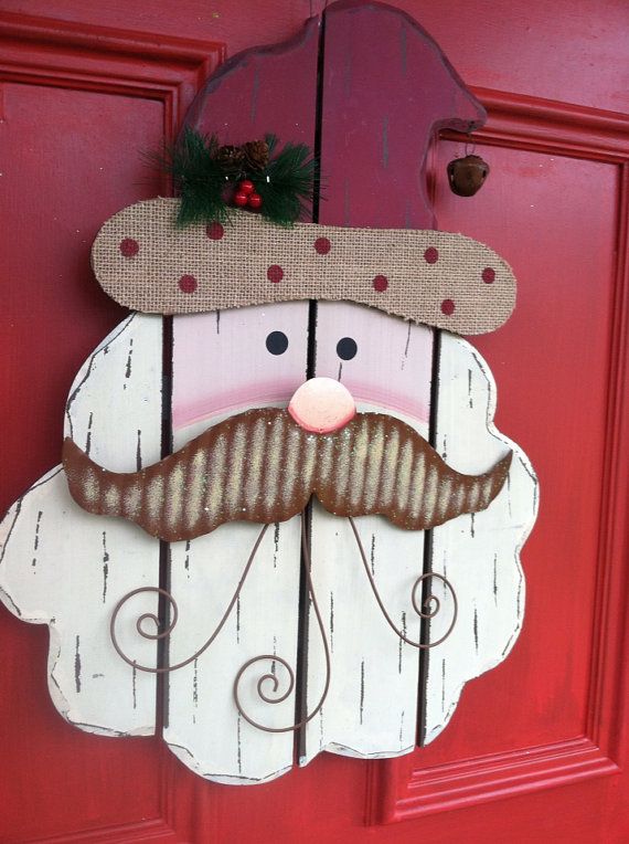 Rustic Wooden Christmas Santa