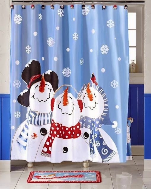 Frosty Friends Shower Curtain
