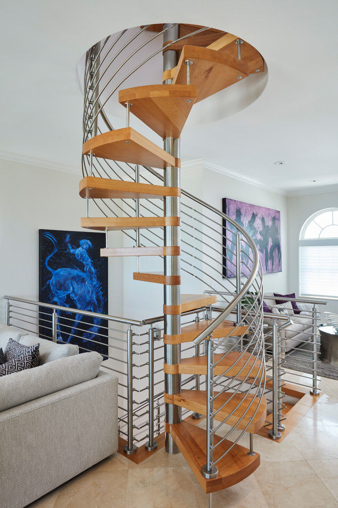 Wooden Spiral Staircase (10)