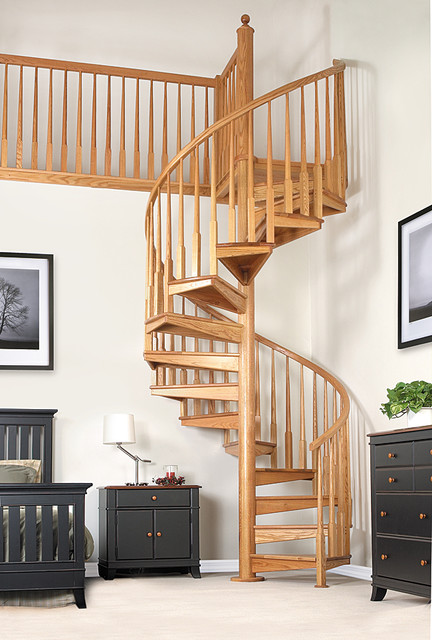 Wooden Spiral Staircase (11)