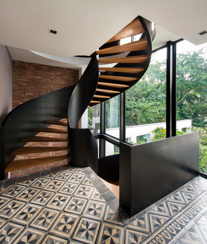 Wooden Spiral Staircase (24)
