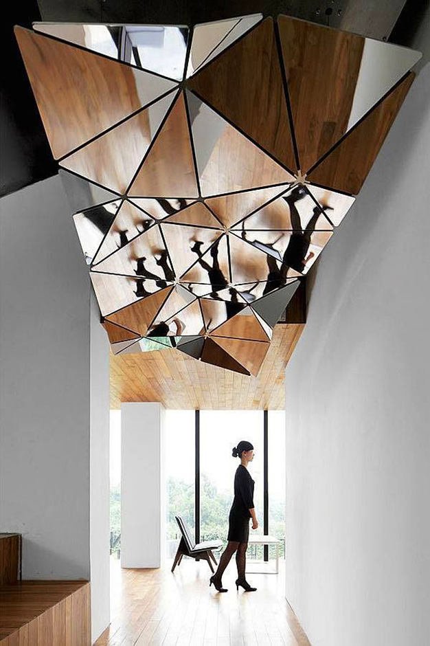 Mirror Structure On Ceiling Thewowdecor