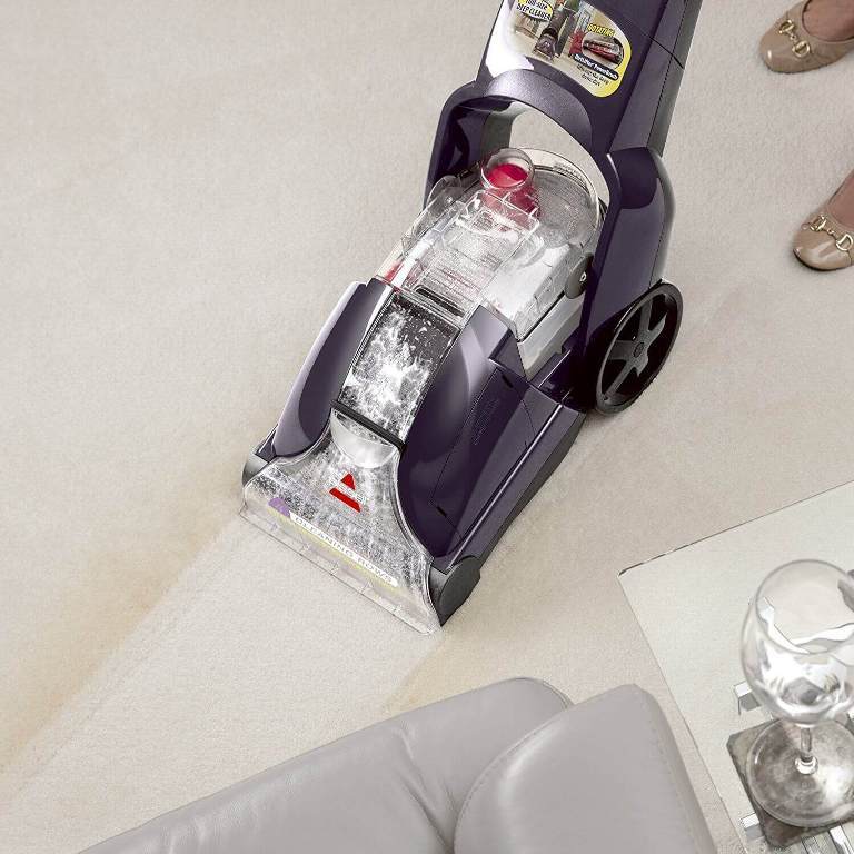 The settings of the carpet cleaner