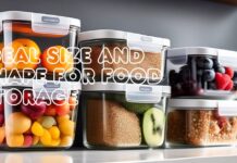 How to Select the Ideal Size and Shape for Food Storage