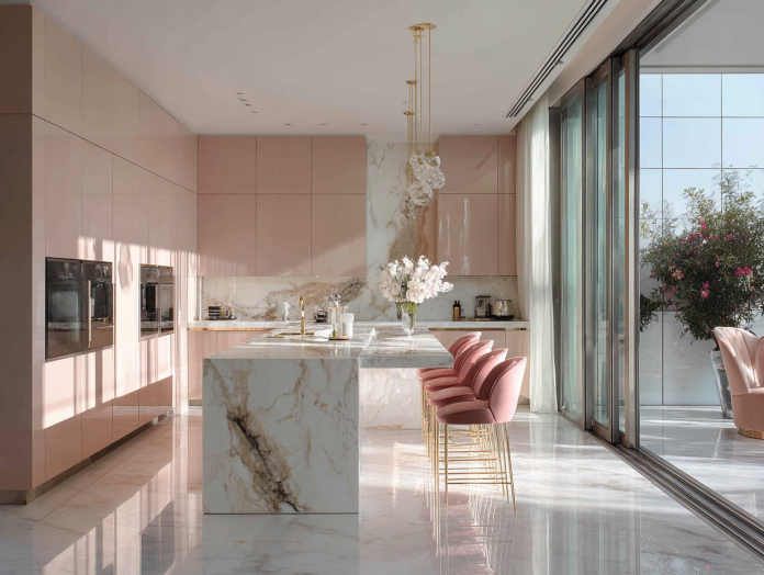 Pink Kitchen Cabinets