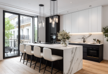How to Perfect the Balance of Contrast in Black and White Kitchens Black and White Kitchens