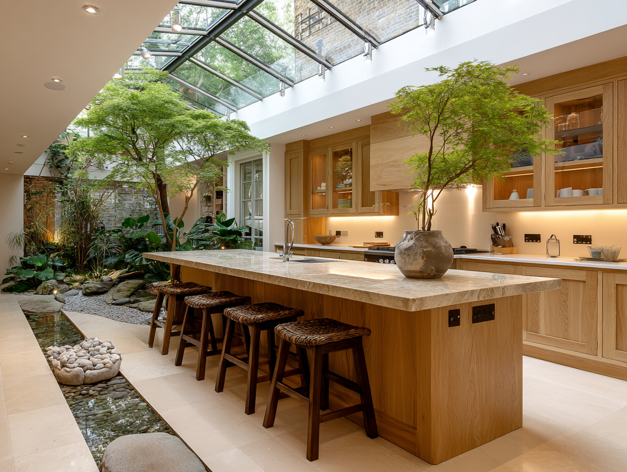 Timeless Natural Wood Kitchen Cabinets